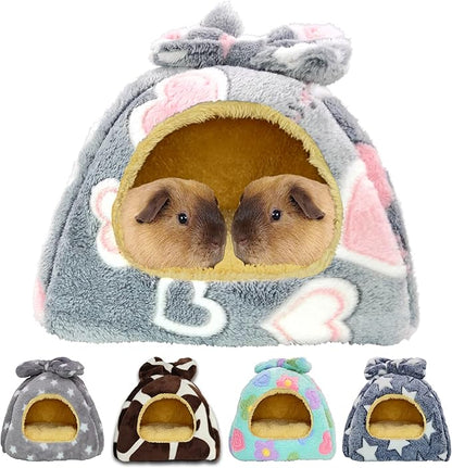 Guinea Pig Bed, Guinea Pig Hideout House Accessories Warm Bed for Small Animals Hamsters Chinchillas Dwarf Bunnies Hedgehogs. L, Greyheart