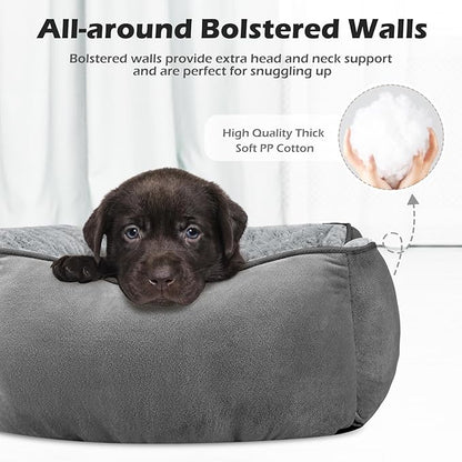 INVENHO X-Large Dog Bed Rectangle Washable Orthopedic Soft Calming Sleeping Durable Pet Cuddler with Anti-Slip Bottom