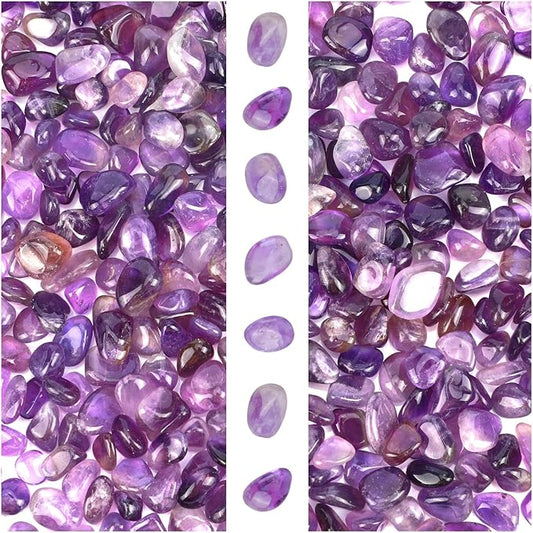 2lb Amethyts Chips Healing Crystal Stone for Aquarium Vase Plant Decoration Jewelry DIY