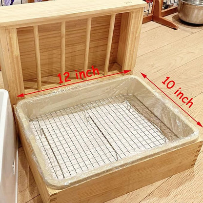 Disposable Plastic Rabbit Cage Liner Guinea Pig Litter Box Liner Small Animal Litter Pan Bags Leak Proof Toilet Film for Bunny Chinchilla Hedgehog Bird