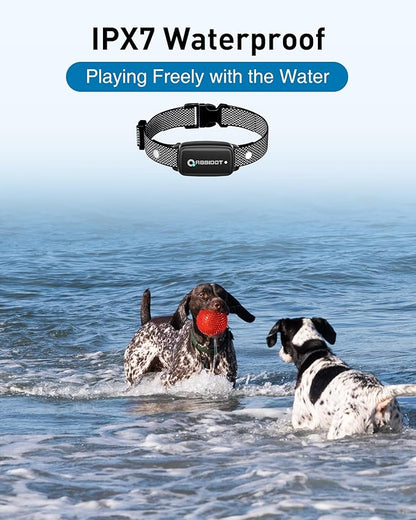 ABBIDOT Dog Shock Collar, 3300 FT Dog Training Collar with Remote, IPX7 Waterproof with 4 Training Modes, Rechargeable E-Collar for Small Medium Large Dogs (5-120 lbs)