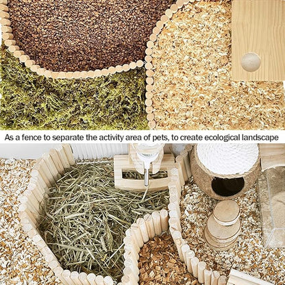 Hamiledyi Hamster Wooden Bridge - Bendy Climbing Ladder, Long Suspension Bridge, Chew Toys for Rat, Mice, Gerbil, Chipmunk, Sugar Glider