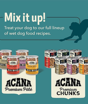 ACANA Premium Pate in Bone Broth Grain-Free Wet Dog Food Duck Recipe 12.8oz Cans (12 Count)