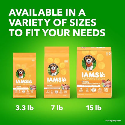 IAMS Proactive Health Puppy Food with Real Chicken, 7 lb. Bag
