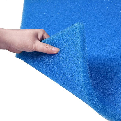 Bio Filter Foam Sponges, 20"x20"x0.8" 25PPI Filter Media Pad,Cut-to-Size Foam for Aquarium Fish Tank