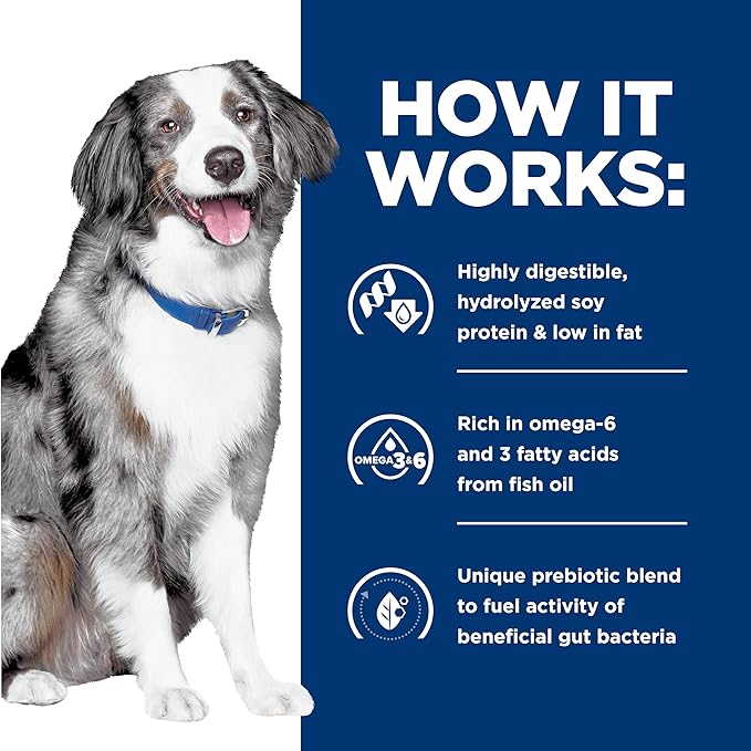 Hill's Prescription Diet z/d Low Fat Dog Wet Food, Hydrolyzed Soy Recipe, 13 oz. Cans, 12-Pack