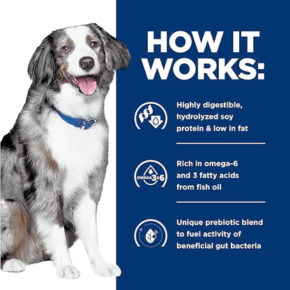 Hill's Prescription Diet z/d Low Fat Dog Wet Food, Hydrolyzed Soy Recipe, 13 oz. Cans, 12-Pack