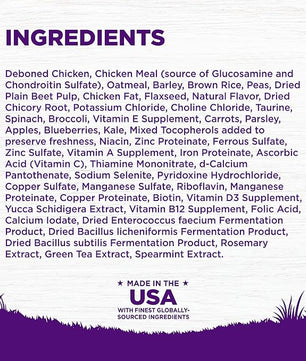 Wellness Complete Health Dry Dog Food with Grains, Natural Ingredients, Made in USA with Real Meat, All Breeds for Adult Dogs (Chicken & Oatmeal, 15-Pound Bag)