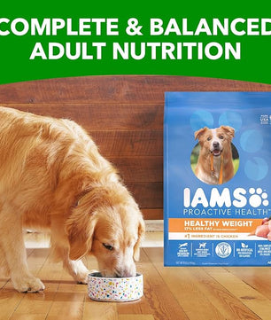 IAMS Proactive Health Healthy Weight Control Adult Dry Dog Food with Real Chicken, 15 lb. Bag