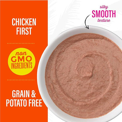 Tiki Cat Luau Velvet Mousse, Chicken in Broth, Complete Nutrition for Balanced Diet, Wet Cat Food For All Life Stages, 2.8 oz. Pouch (Pack of 12)