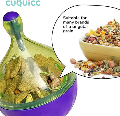 Rat Puzzle Foraging Toy, Interactive Toys for Rat Guinea Pig Rabbit and Small Animal,Rat Enrichment and Sniffing Toy, Treat Dispensing Slow Toy for Rat cage Accessories 1pc