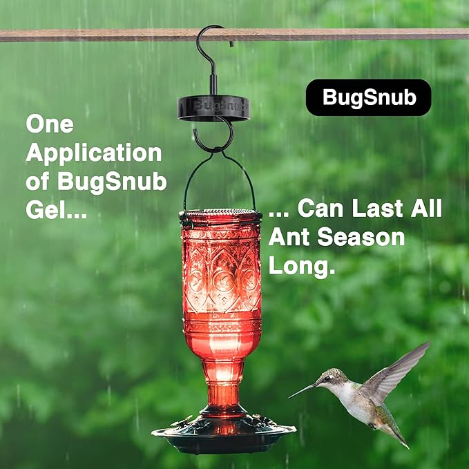 Hanging Ant Guard (1-Pack)- Ant Defense for Hummingbird Feeders, Unique Upside-Down Design, No Liquid Moat