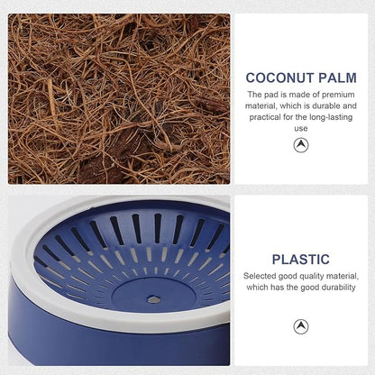 2 Sets Pigeon Nest Egg Nest Pigeon Breeding Nest Dove Mat Pigeon Nest Supply Birds Cages Parakeet Bird Cage White Plastic Eggs Bird Nest Hut Bird Liner Egg Bowl Homing Pigeon Coir