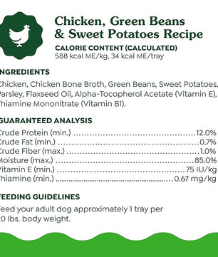 Greenies Smart Topper High Protein Wet Mix-in for Dogs, Chicken, Green Beans & Sweet Potatoes Recipe in Vitabroth Broth - Bone Broth + Vitamins E & B1, 10 Count