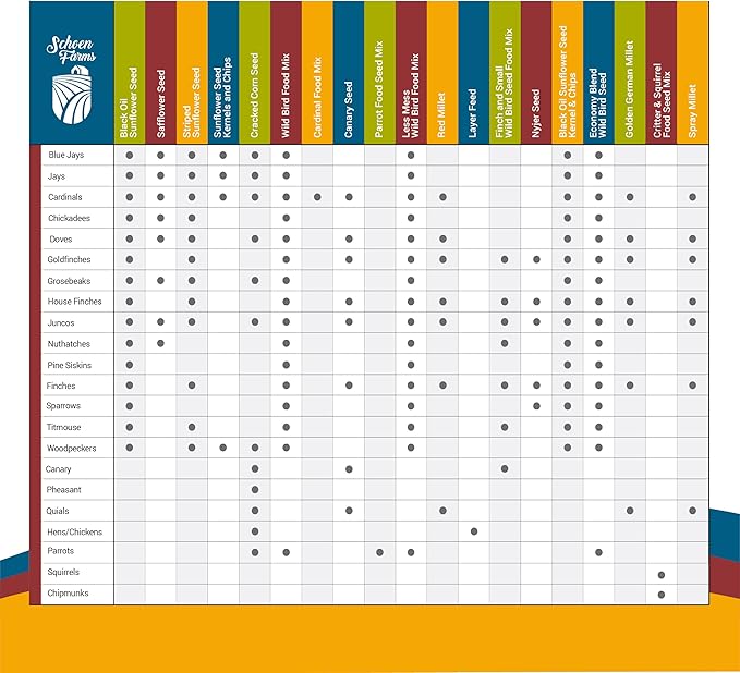 Schoen Farms Striped Sunflower Seeds – Hulled Wild Bird Food – 3 lb Bag – Clean, No-Mess Bird Seed for Finches, Jays & Cardinals