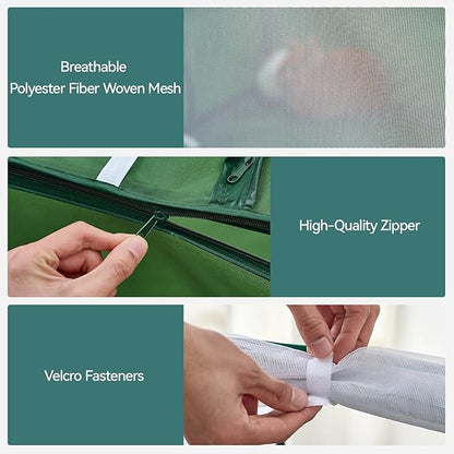 DINMO Small Animal Playpen, Guinea Pig Cages, Rabbit Playpen, puppy play pen for indoors, Pet Playpen with Waterproof Floor for Hamsters, Hedgehogs, bunny,kittens, Indoor Outdoor Portable Fence, Green