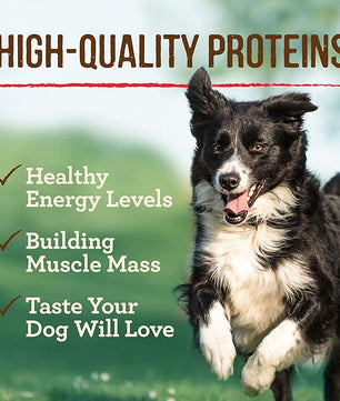 Merrick Grain Free Premium And Natural Canned Dog Food, Soft And Healthy Wet Recipe, Real Beef Lamb And Bison - (Pack of 12) 12.7 oz. Cans