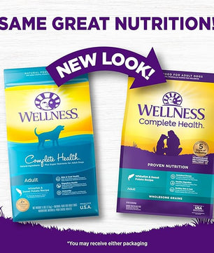 Wellness Complete Health Dry Dog Food with Grains, Natural Ingredients, Made in USA with Real Meat, All Breeds, For Adult Dogs (Whitefish & Sweet Potato, 15-Pound Bag)