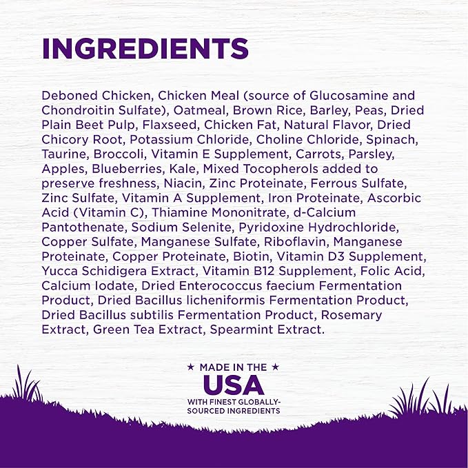 Wellness Complete Health Dry Dog Food, Wholesome Grains, Natural, Healthy Weight Chicken & Peas Recipe, (24-Pound Bag)