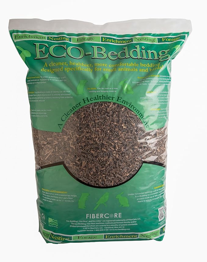 Eco Bedding 99% Dust-Free Paper Bedding for Small Pets and Birds, Eco Natural, 4.5L - Safe, Clean, Ideal Nesting & Burrowing Material for Comfort