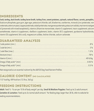 ACANA Premium Pate in Bone Broth Grain-Free Wet Dog Food Duck Recipe 12.8oz Cans (12 Count)