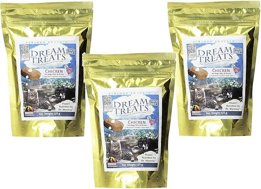 Wysong Dream Treats Chicken - for Dogs/Cats/Ferrets - Raw Food - 4.9 Ounce Bag