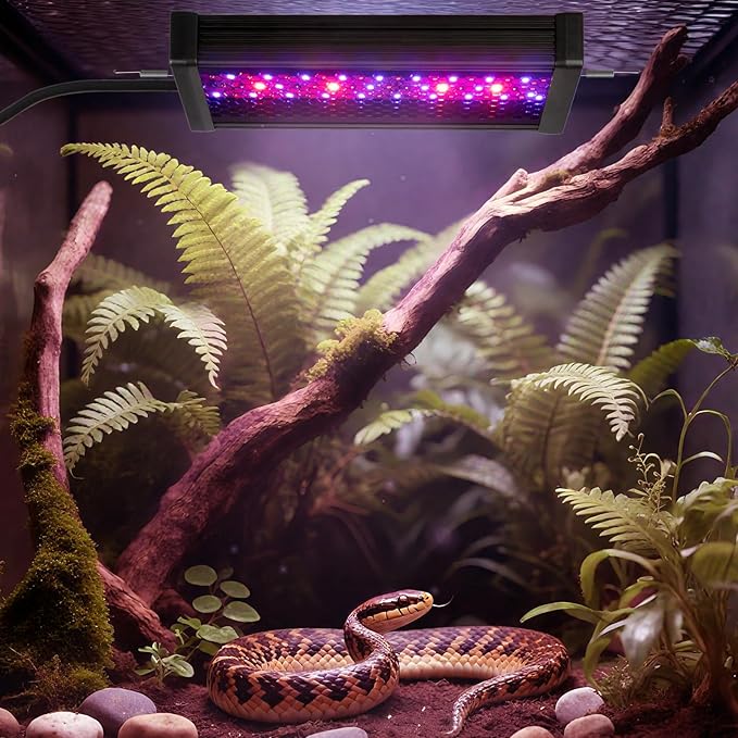 UVB Light for Reptiles,Dimmable Brightness LED Reptile UVB Lamp,Adjustable 6/10/12-Hour Cycles, 9W 5INCH Reptile UVB Light Bar for Bearded Dragon,Gecko,Turtle,Snake,Lizard