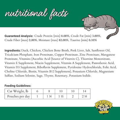 Dr. Elsey's cleanprotein Duck & Chicken Homestyle Recipe All-Meat Pouch (Pack of 12)