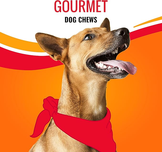 Good 'n' Fun Triple Flavor Wings, 24 Ounces, Rawhide Snack for All Dogs Made with Real Chicken, Pork Hide and Beef Hide