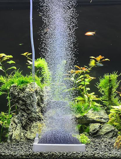 UPETTOOLS Aquarium Air Stone Fish Tank Bubbler Large Nano Air Bubble Stone Super-High Dissolved Oxygen Diffuser Makes Super Tiny Bubbles 5.2 Inch