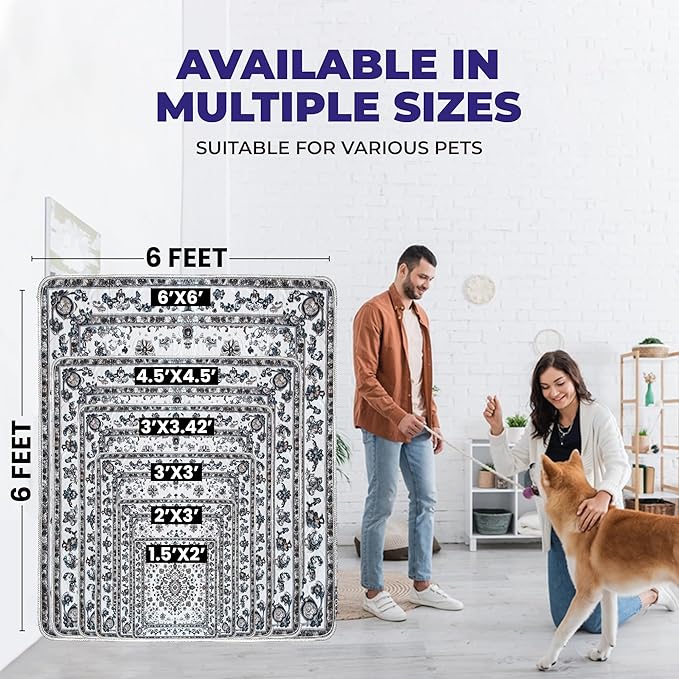 Washable Pee Pads for Dogs - Super Absorbent Reusable Puppy Training Pads - 100% Waterproof, Leak-Proof & Non-Slip Whelping Pads for Pet Housebreaking