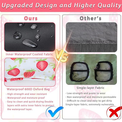 DZWLKJ Guinea Pig Hay Feeder, 2 Pack, 10 x 8 x 0.4 Inches, Stainless Steel, Rabbit Hay Bag, 600D Oxford for Small Pets,Chinchilla,Hamsters