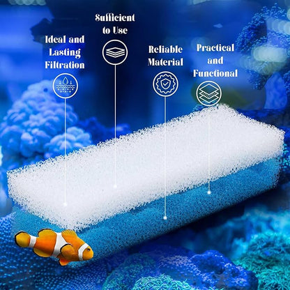 32 Pcs Filter Media Compatible with 306/307 Filters, Aquarium Replacement Maintenance Kit Including Biological Sponge, Ammonia/Phosphate/Nitrite Remover Pad, Aquarium Towel, Grease