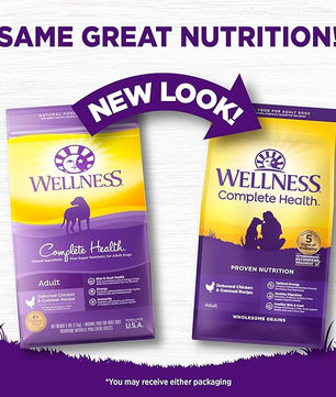Wellness Complete Health Dry Dog Food, Wholesome Grains, Natural, Chicken & Oatmeal Recipe, (26-Pound Bag)