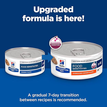 Hill's Prescription Diet z/d Skin/Food Sensitivities Hydrolyzed Wet Dog Food, Veterinary Diet, 5.5 oz. Cans, 24-Pack