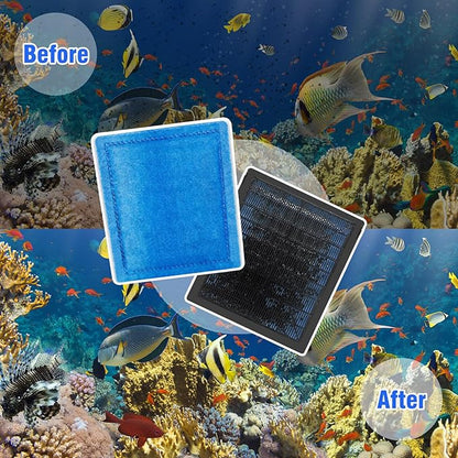 9-Pack Aquarium Filter Replacement Cartridges for Marineland Rite-Size C & Aqua-Tech EZ-Change #3,Fit for PRO Power Filters 200/275/350/375