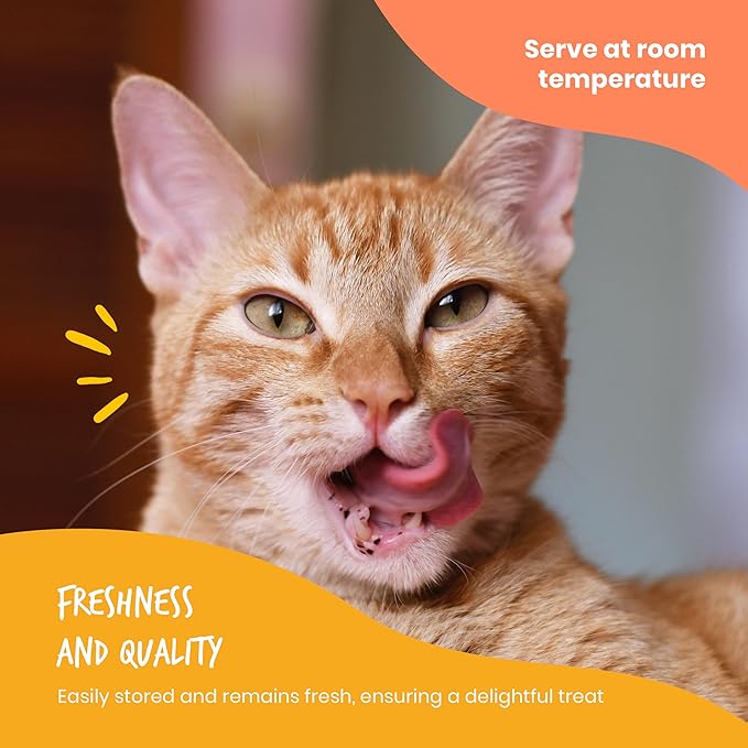 Beefeaters Cat Treats Lickable Puree 1.59oz (12-Pack) – Chicken, Grain-Free, Taurine-Enriched, Ideal for Training & Interactive Feeding