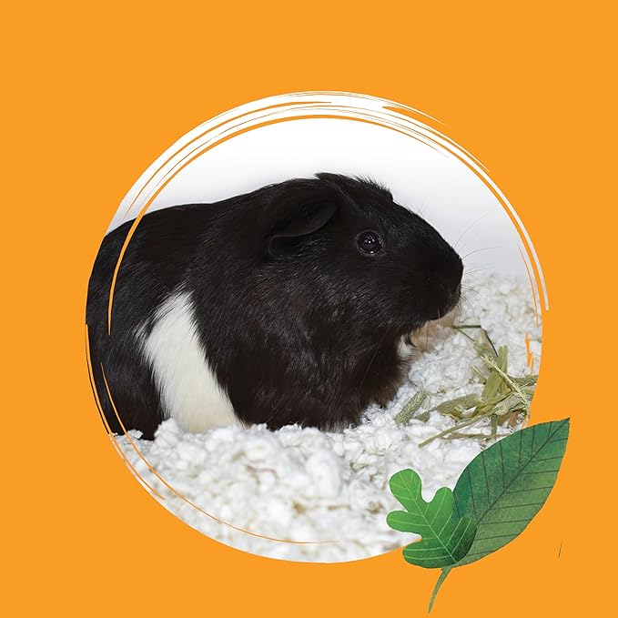 CritterCare Natural Snowflake Paper Small Pet Animal Bedding - Odor Control, Unscented, 99% Dust Free, Super Absorbent, White, 50L, Great for Rabbits, Guinea Pigs, Hamsters, Gerbils, Mice, Rats