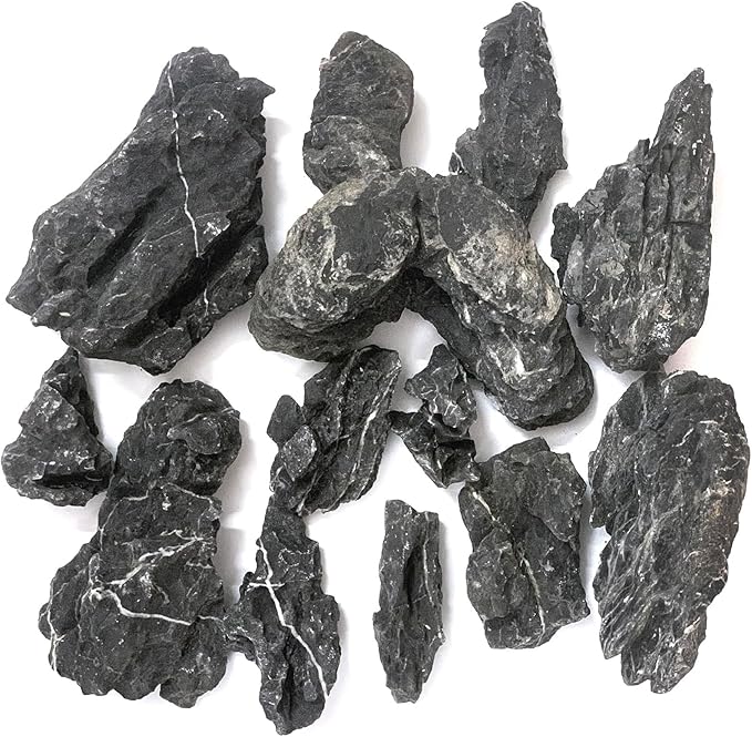 Natural Seiryu Dragon Stone - 20 Pound Aquarium Landscape Rock for Fish Tank Decorative Stones, Reptiles and Amphibians, 3-9 Inch Aquarium Decoration