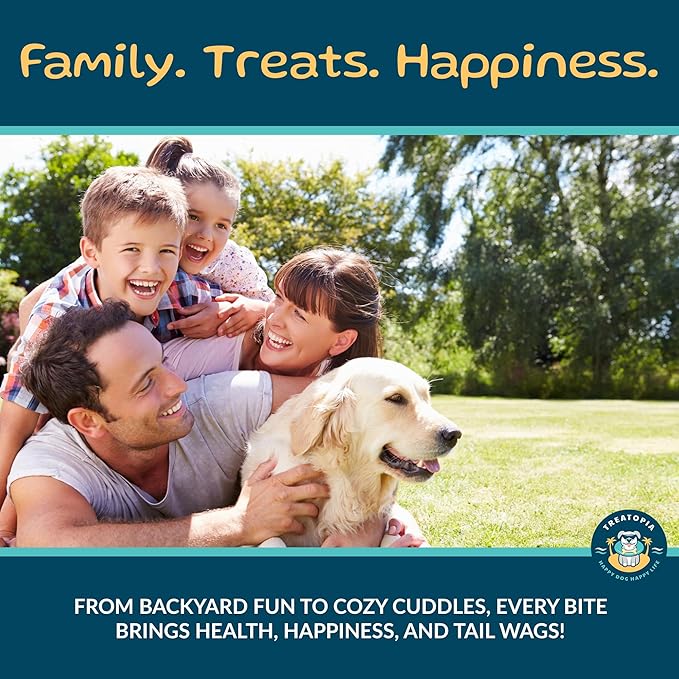 TREATOPIA Adventure Champ Dog Bones, 3-Piece 6” Shank Center Cut Marrow - Long-Lasting Natural Chews for All Dog Sizes, USA Made, Single Ingredient, Hand-Trimmed, Slow-Roasted, No Additives/Fillers