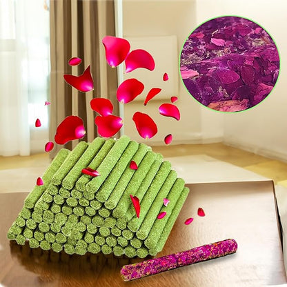 Rabbit Toys,Timothy Hay Stick for Guinea Pig Toy Bunny Chew Toys for Teeth Grinding Hamster Alfalfa Bite Treat Rabbit Molar Food Snack for Pet Rat Chinchilla Squirrel Gerbil-46PCS