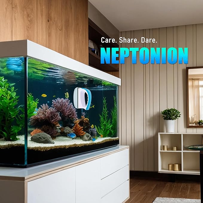 Magnetic Aquarium Fish Tank Glass Algae scrapers Glass Cleaner Scrubber Clean Brush [Floating,Scratch-Free,Non-Slip,magnetizing] L