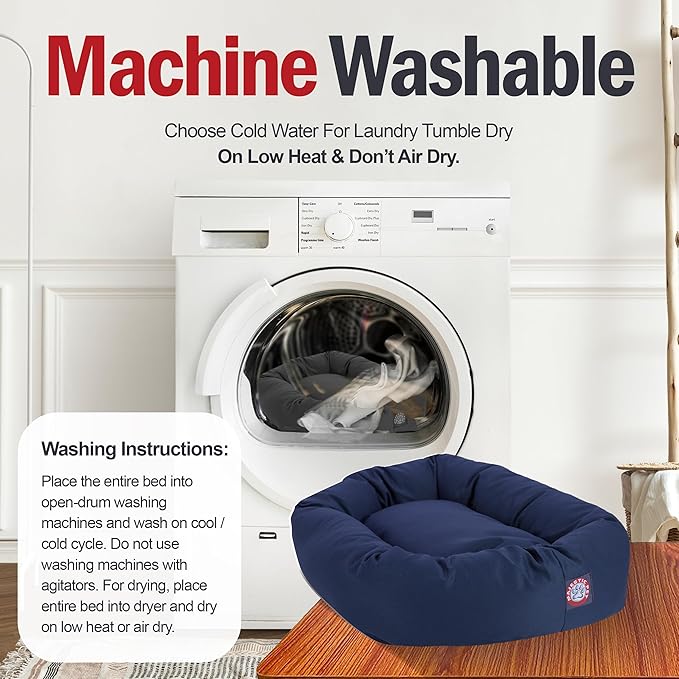 Majestic Pet 32 inch Blue Bagel Dog Bed Products