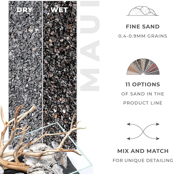 Ultum Nature Systems Controsand Maui Aquarium Gravel (3L) - Small Pebbles for Fish Tank - Planted Rocks - Substrate - Versatile Stones