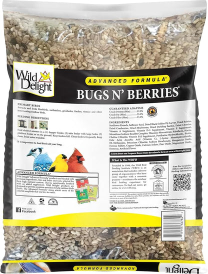 Wild Delight 099127 Bugs N' Berries Wild Bird Food, 4.5 lb (Pack of 6)