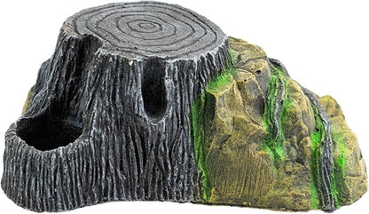 Reptile Hide Cave - Naturalistic Terrarium Décor for Reptiles and Amphibians, Safe & Comfortable Hideout