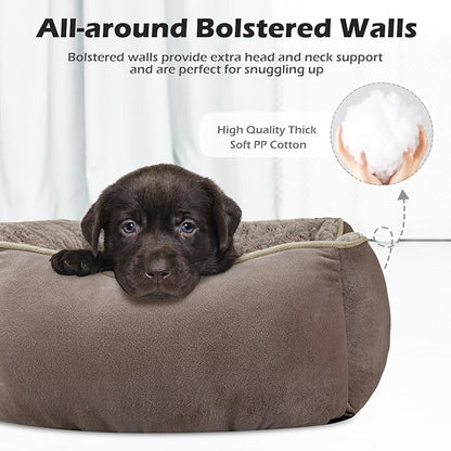 INVENHO X-Large Dog Bed Rectangle Washable Orthopedic Soft Calming Sleeping Durable Pet Cuddler with Anti-Slip Bottom