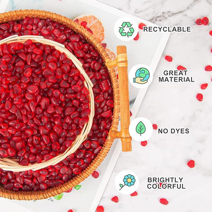 QEQEKAKA Sea Glass Stones for Crafts About 1LB (405g/14.28oz) Red Glass Pebbles Gemstones Bulk for Beaching Wedding DIY Decoration Aquarium Turtle Tank Vase Filler (Lake Blue)