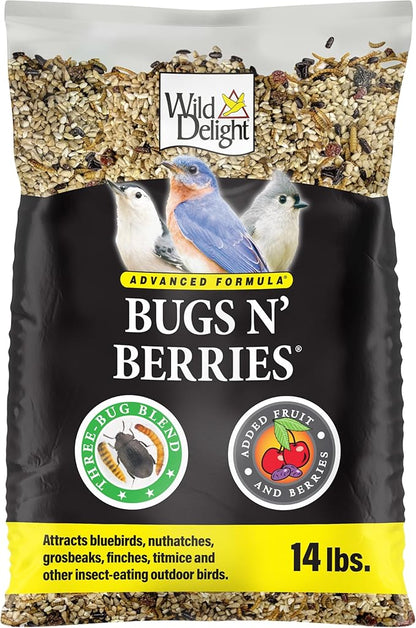 Wild Delight Advanced Formula Bugs N Berries Wild Bird Food 14 lbs
