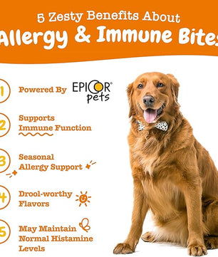 Zesty Paws Dog Allergy Relief- Dog Itching Skin Relief- Dog Probiotics for Itchy Skin and Itchy Ears- Dog Allergy Paw Relief- Dog Allergy Chews- Dog Itch Relief - Dog Skin Allergy Relief - Lamb - 90ct